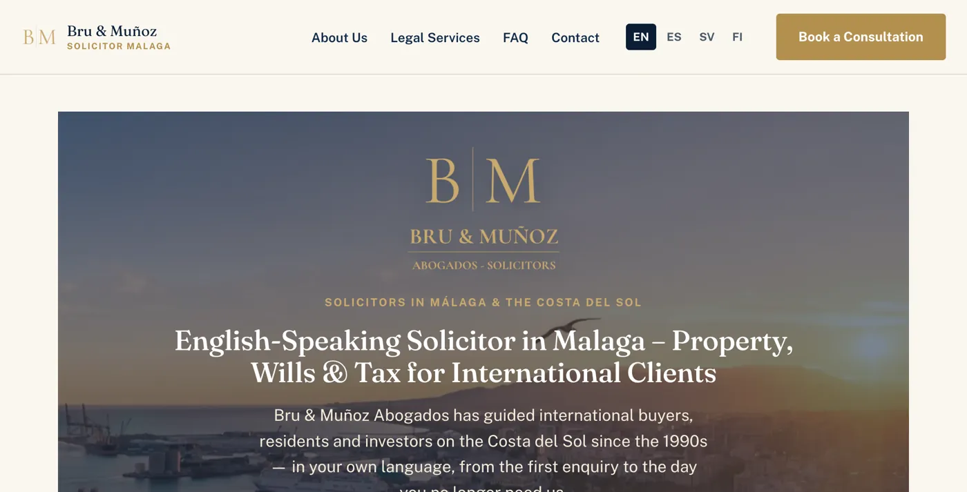 Bru & Muñoz Abogados — solicitormalaga.com