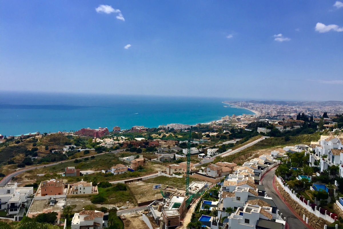 View of Benalmádena, on the Costa del Sol in Málaga province